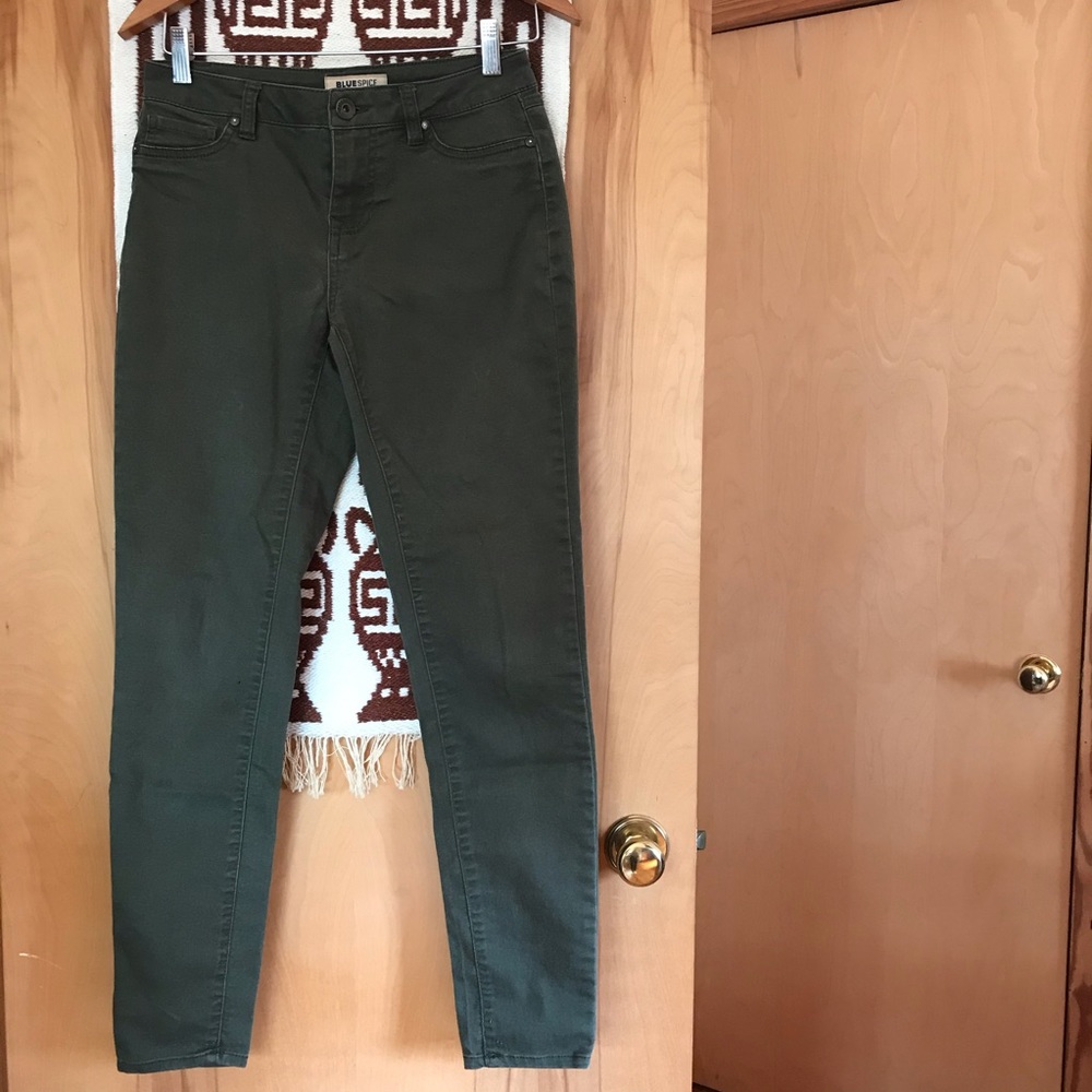 🌸5/$30🌸 Blue Spice Dark Green Skinny Jeans